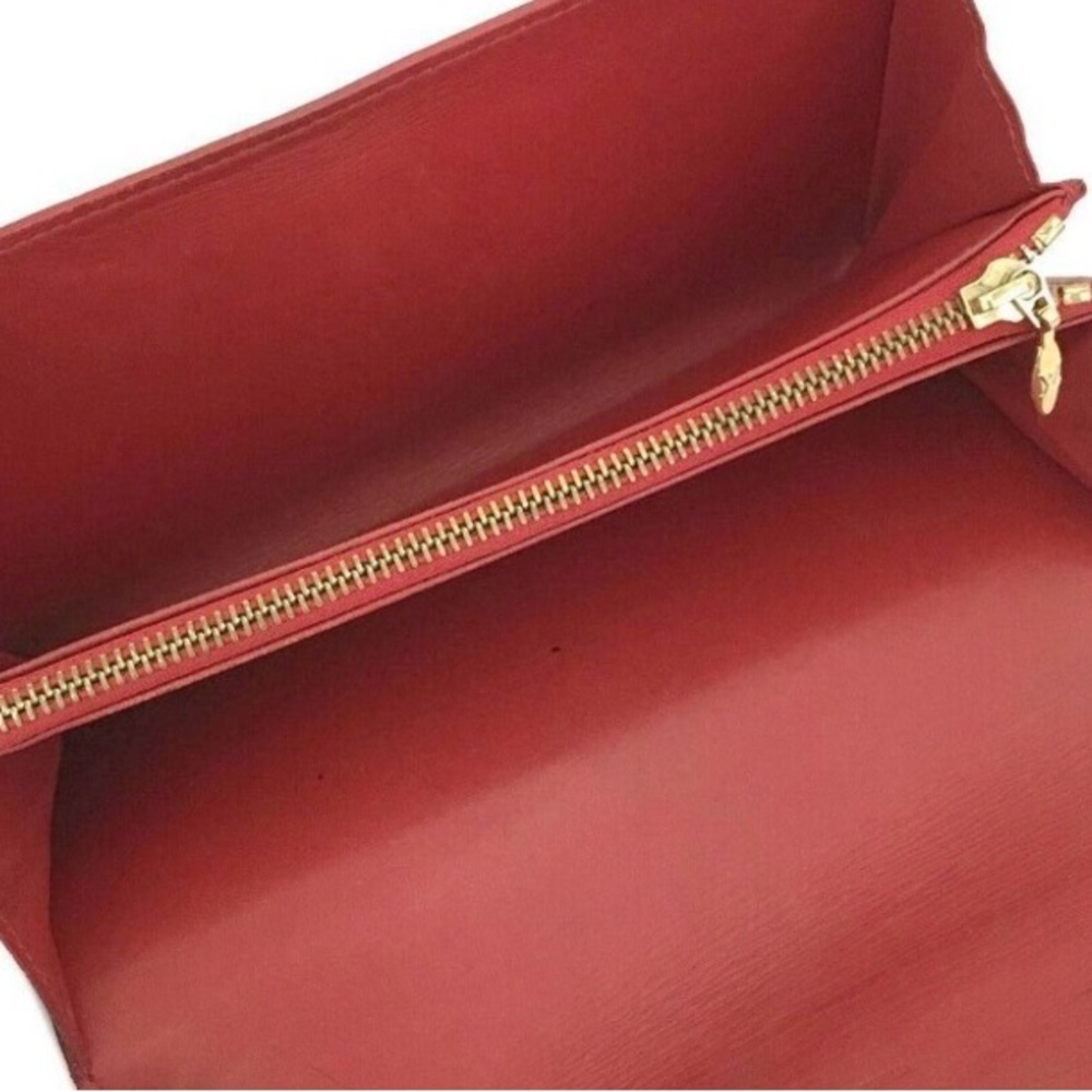 685208N Louis Vuitton Wallet Long Porte Feuille Sarah Rouge Monogram Vernis - Picture 5 of 7